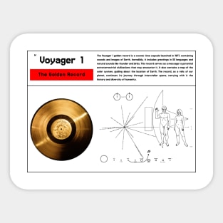 Voyager 1 Golden Record Sticker